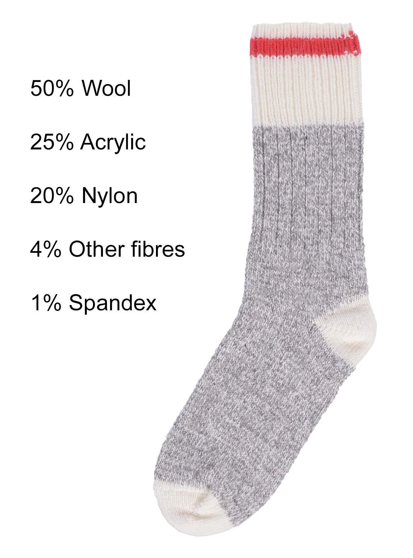 Duray Work Classic Grey/Red (3 Pack) - Image 4