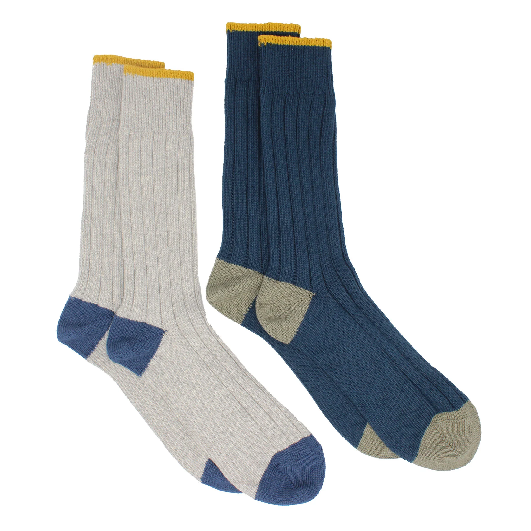 Pedemeia Men's Organic Cotton Camp Socks - 2 Pack - Image 2