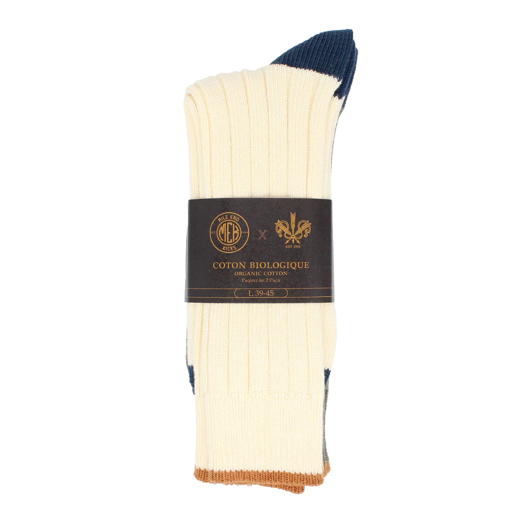 Pedemeia Men's Organic Cotton Camp Socks - 2 Pack - Image 3