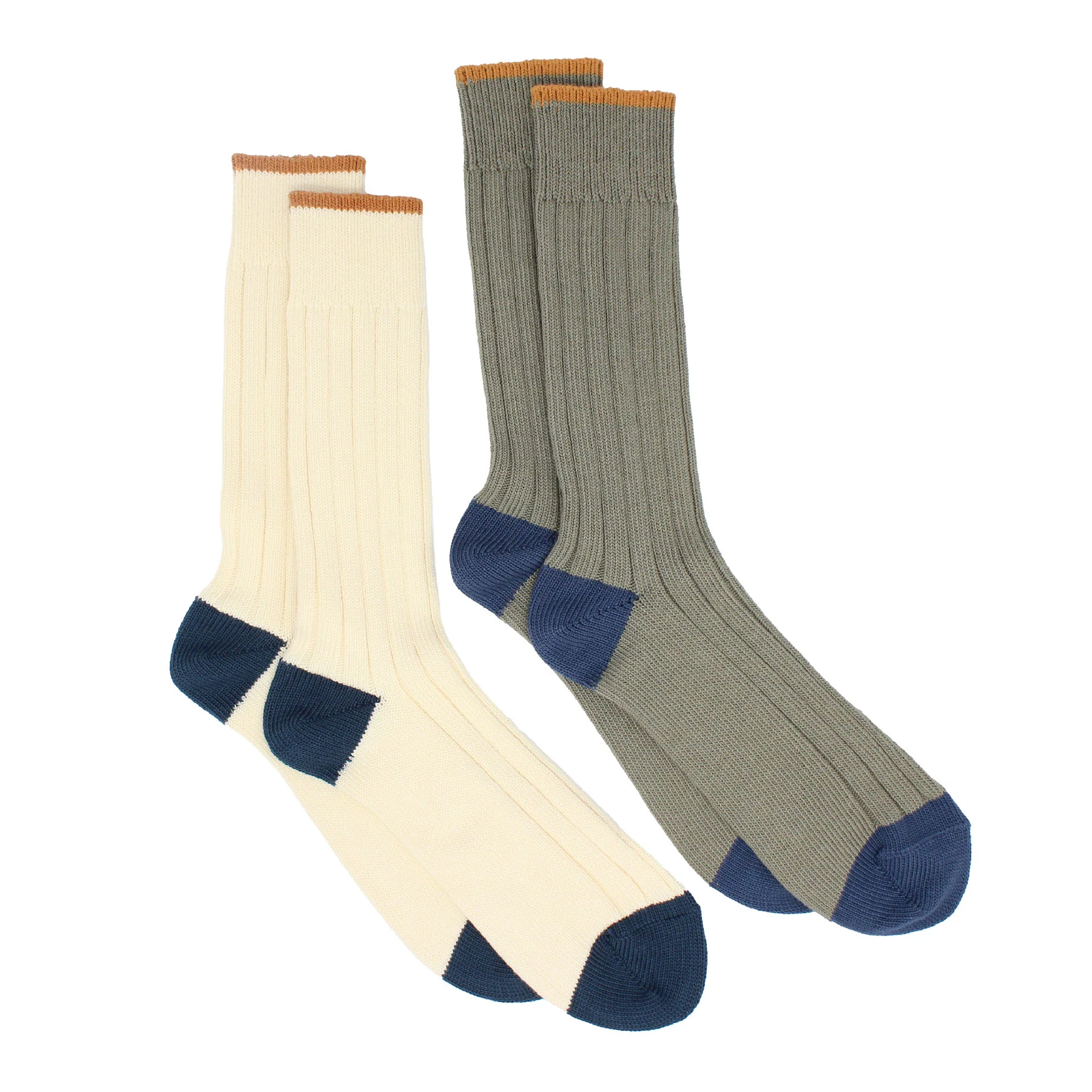 Pedemeia Men's Organic Cotton Camp Socks - 2 Pack - Image 4